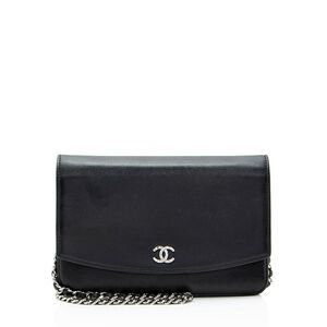 Chanel Caviar Leather CC Wallet on Chain